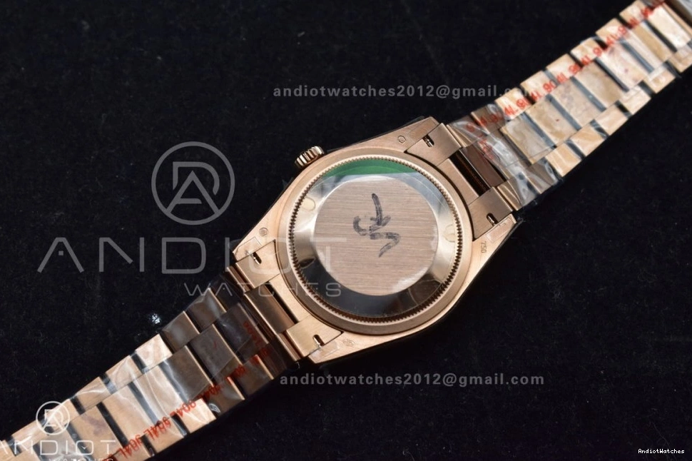 RG 36 V5 with Silver vr3255 DayDate 904L Edition Diamond (Gain EasyMatch Square on QF Steel President Bracelet Dial Best Weight) 675 1023